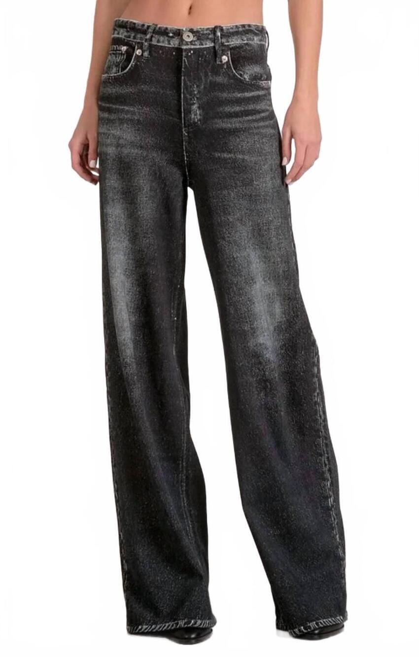 NEW ELAN joy sweatpant jean in black